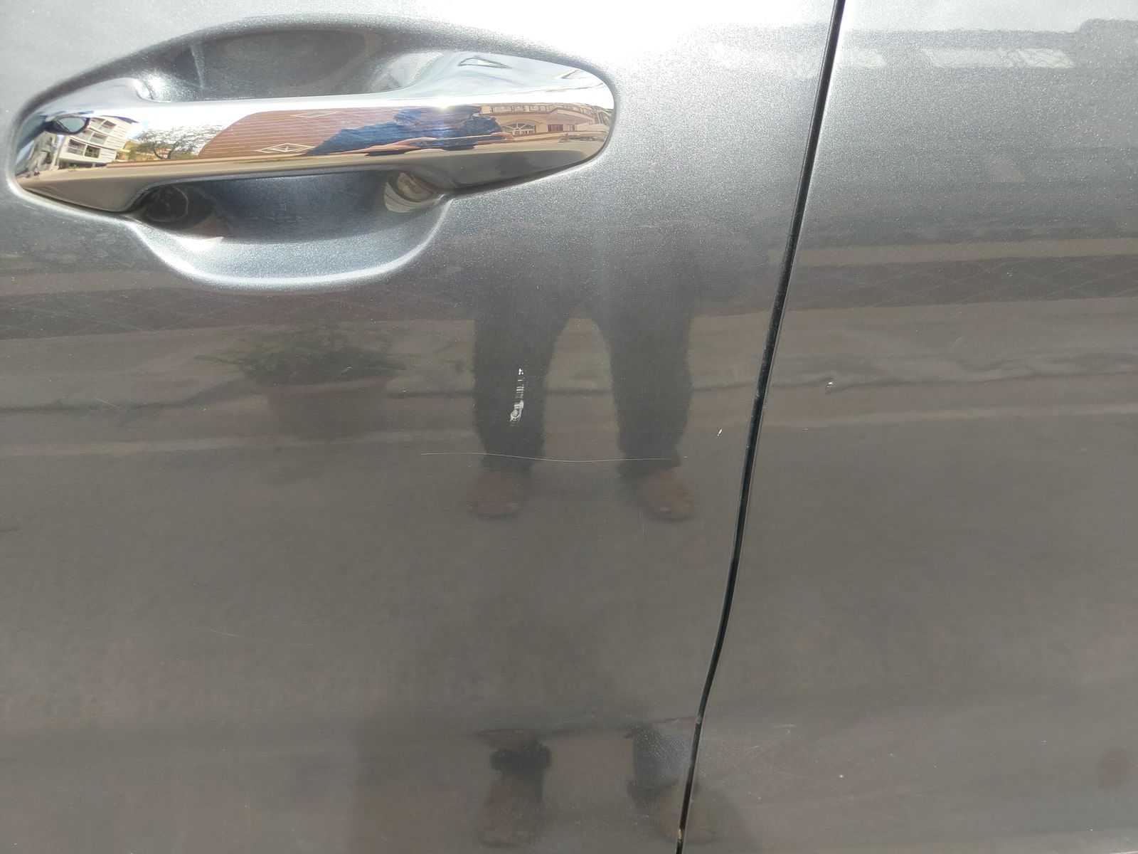 Front left door scratch